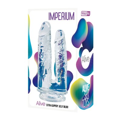 Imperium Jelly Dildo Doppio -Transparent