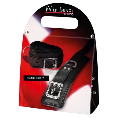 Leather Handcuffs black