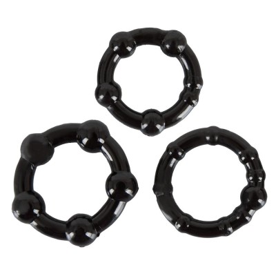 Cock Rings Set "Get Hard" schw