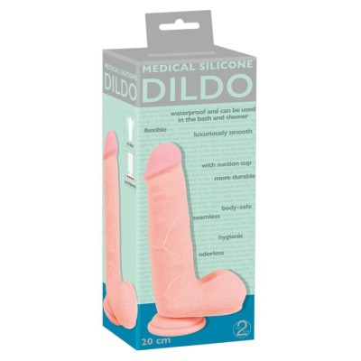 Medical Silicone Dildo 20 cm Medical Silicone Dildo 20 cm
