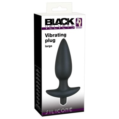 Black Velvet Vibr.Plug Large