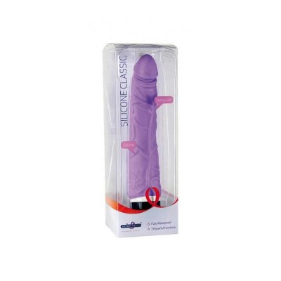 Silicone Classic Vibrator ca. 19cm purpl