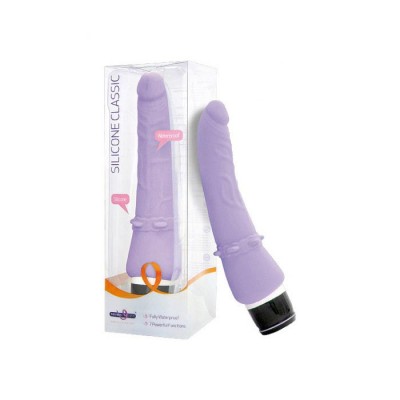 Silicone Classic Vibrator ca. 19cm purpl