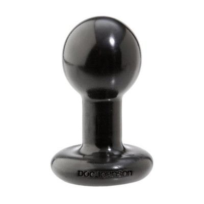 DOC JOHNSON ROUND BUTT-PLUG SMALL BLACK