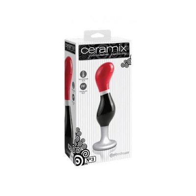 Pipedream Ceramix No.3 Butt Plug black/r