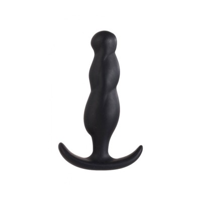 Smiling ButtPlug Silicone ca.8 cm Black