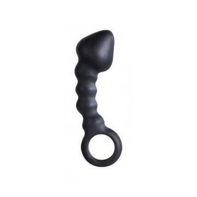 Ass Cork Buttplug ca.10.0cm Silicone blk