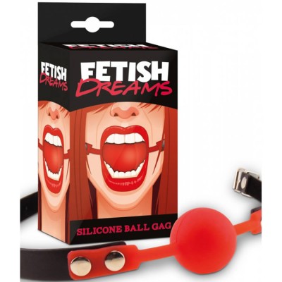 Fetish Dreams Silicone Ball Gag red