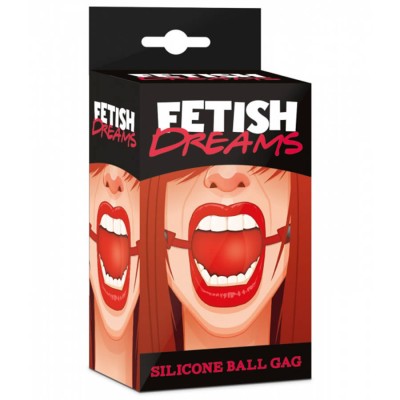 Fetish Dreams Silicone Ball Gag red