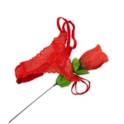 Rose mit rotem G-String