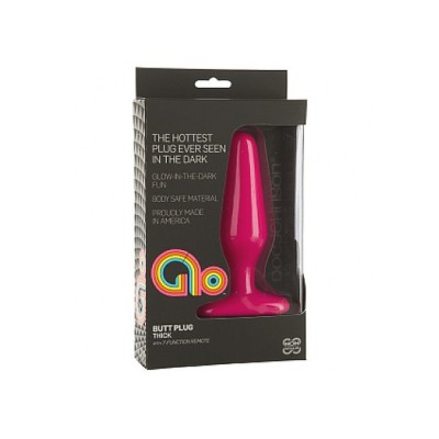 Vibrating Anal Plug - Thick - Pink