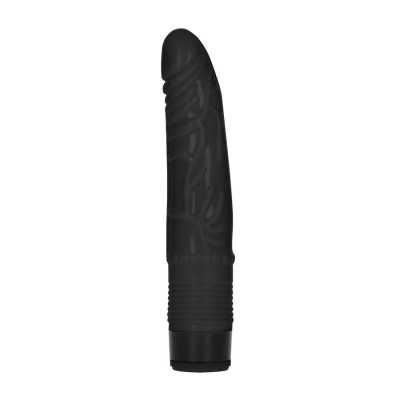 8 Inch Slight Realistic Dildo Vibe-Black