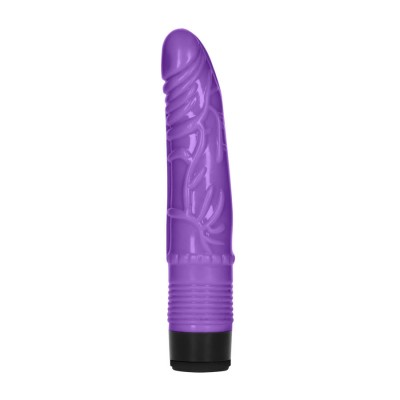 8 Inch Slight Realistic Dildo Vibe-Purpl