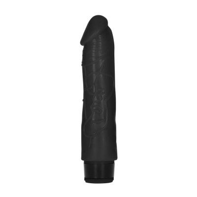 8 Inch Thick Realistic Dildo Vibe-Black