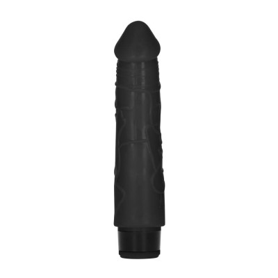 8 Inch Thick Realistic Dildo Vibe-Black