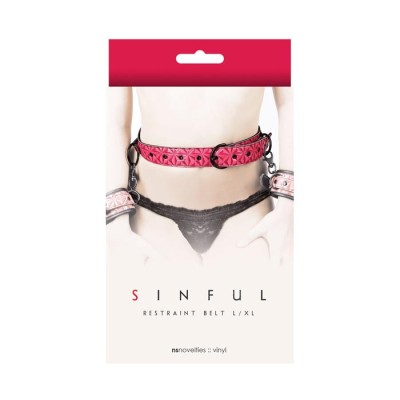 Sinful - Restraint Belt L/XL - Pink