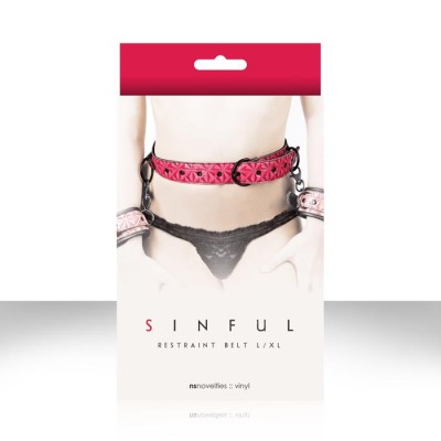 Sinful - Restraint Belt L/XL - Pink