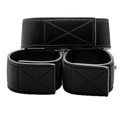 Reversible Collar and Wrist Cuffs - Blac