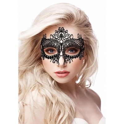 Queen Black Lace Mask - Black