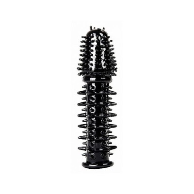 Thrilling Silicone Penis Extension Black