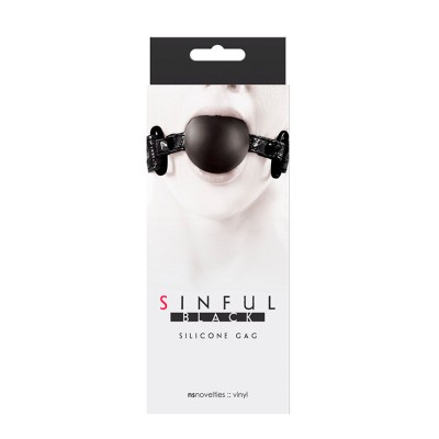 SINFUL SOFT SILICONE GAG BLACK