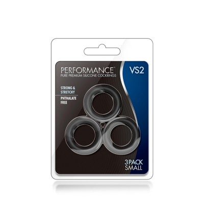 PERFORMANCE VS2 COCK RINGS SMALL BLACK