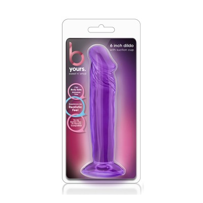 B YOURS SWEET N SMALL 6INCH DILDO PURPLE