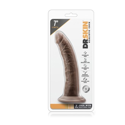 DR. SKIN 7 COCK SUCTION CUP CHOCOLATE