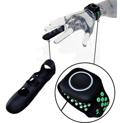 Touché S - Green-Black - Finger Vibrator