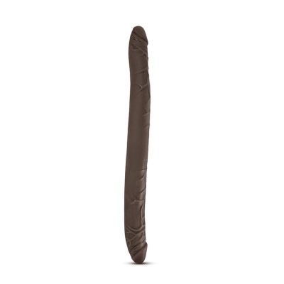 DR. SKIN 16INCH DOUBLE DILDO CHOCOLATE