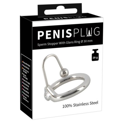 Penis Plug with Glans Ring