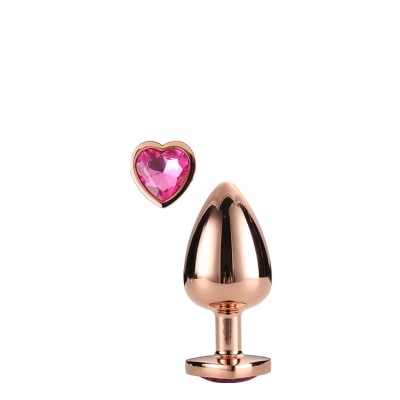 GLEAMING LOVE ROSE GOLD PLUG SMALL