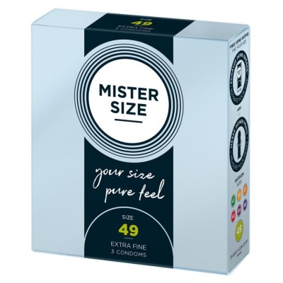 Mister Size 49mm pack of 3