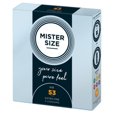 Mister Size 53mm pack of 3