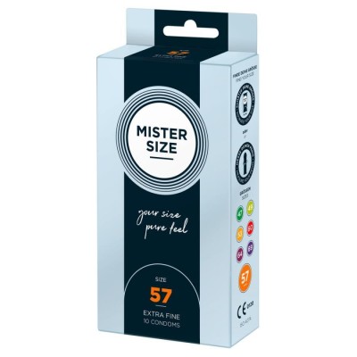 Mister Size 57mm pack of 10