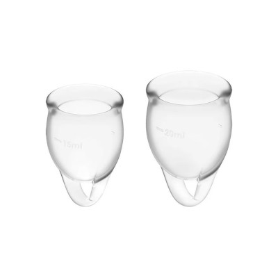 MENSTRUAL CUP FEEL CONFIDENT TRANSPARENT