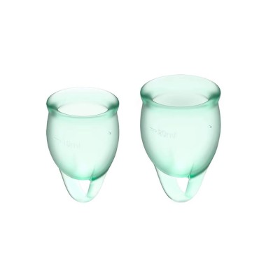 MENSTRUAL CUP FEEL CONFIDENT GREEN