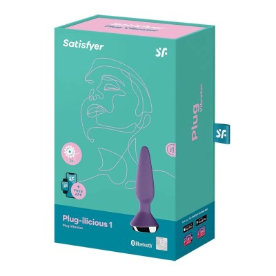 SATISFYER PLUG ILICIOUS 1 PURPLE