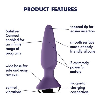 SATISFYER PLUG ILICIOUS 1 PURPLE