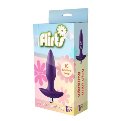 FLIRTS 10 FUNCTIONS VIBRATING PLUG PURPL FLIRTS 10 FUNCTIONS VIBRATING PLUG PURPL