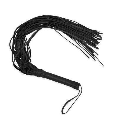 Flogger Long Leather Black