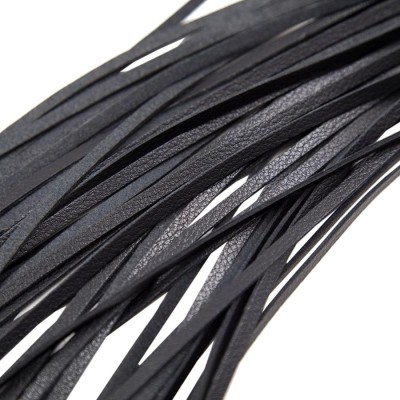 Flogger Long Leather Black