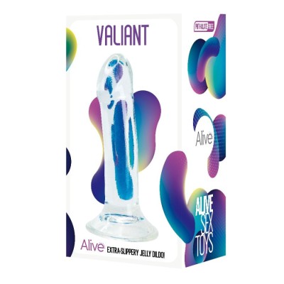 Valiant Jelly Dildo -Transparent- 16 cm