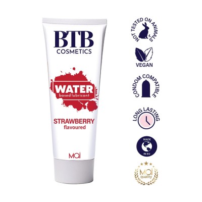 BTB WATER BASED FLAVORED STRAWBERRY LUBR