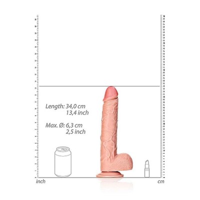 Dildo with Balls and Suction Cup-30,5 cm