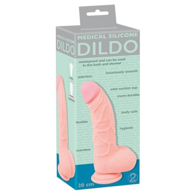 Medical Silicone Dildo 20 cm Medical Silicone Dildo 20 cm