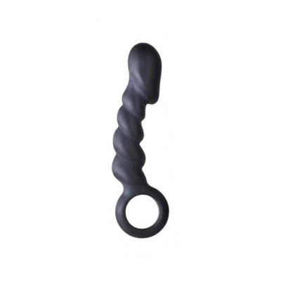 Ass Cork Buttplug ca.10.0cm Silicone blk