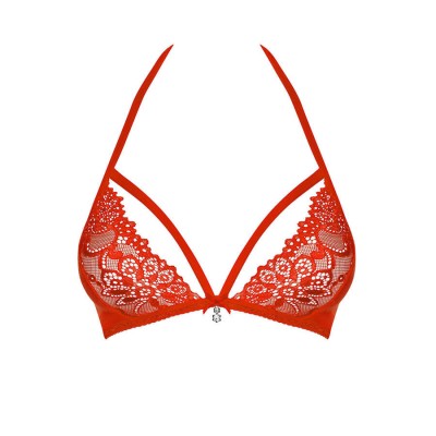 838-BRA-3 bra  red