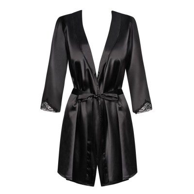 Satinia robe black