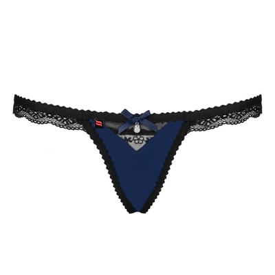 825-THO-6 thong  navy blue